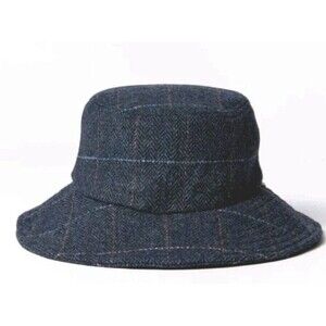 Brixton Whittier Bucket Hat Size XS/Small Women's  Packable Gray Plaid New